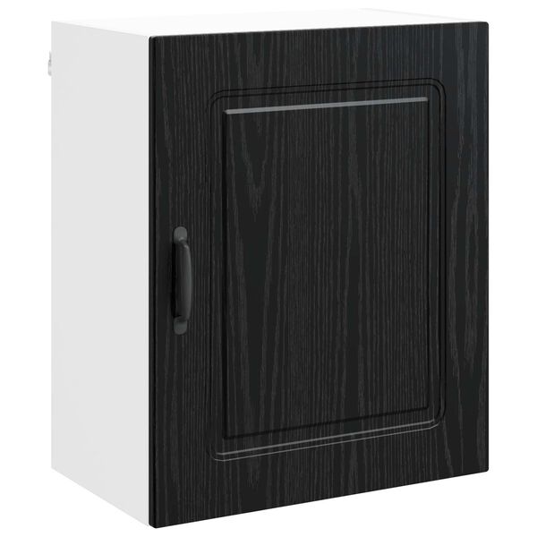 vidaXL K&uuml;chenschrank Kalmar Schwarz Eichen-Optik 50 x 31 x 60 cm