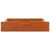 vidaXL Bettschubladen 2 Stk. Wachsbraun 85x55x17 cm Massivholz Kiefer