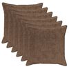 vidaXL Kissenbezug 6 stk. HOUTEN Hellbraun 80 x 80 cm