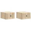 vidaXL Wandmontierter Nachttisch 2 pcs Sonoma-Eiche 33 x 34,5 x 20 cm