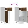 vidaXL K&uuml;chen-Unterschrank Lucca Braun Eichen-Optik Holzwerkstoff