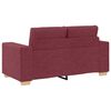 vidaXL Sofa 3 pcs Wind Rot 221 x 80 x 80 cm Leinenmischgewebe