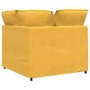 vidaXL Modulares Sofa Eckmodul mit Kissen Hellgelb 100 cm