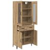 vidaXL Highboard Artisan-Eiche 69,5 x 34 x 180 cm Holzwerkstoff