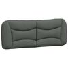 vidaXL Bett mit Matratze "Hvar" Dunkelgrau 180x200 cm Stoff