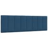 vidaXL Bett mit Matratze "Hanko" Blau 160x200 cm Stoff