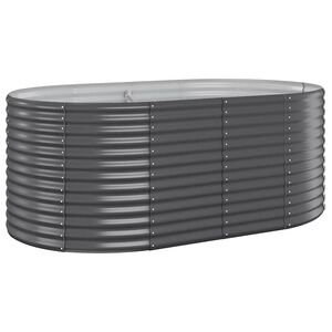 vidaXL Hochbeet Verzinkter Stahl 175x100x68 cm Anthrazit