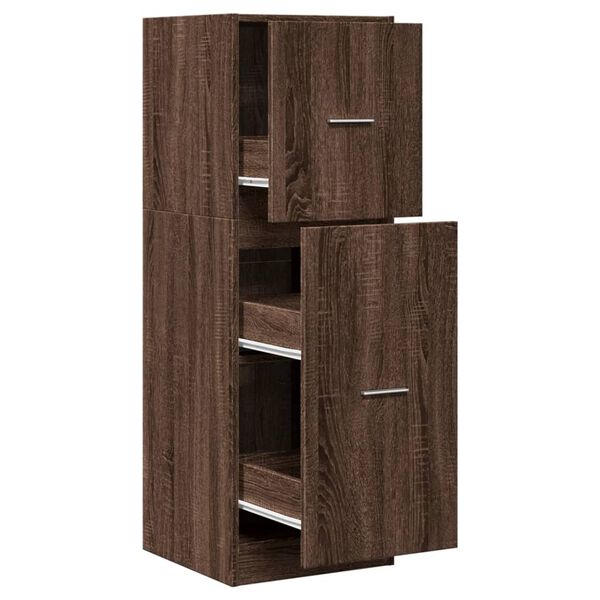 vidaXL Apothekerschrank Eichen-Optik 40x41x118 cm Holzwerkstoff