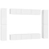 vidaXL 10-tlg. TV-Schrank-Set Wei&szlig; Holzwerkstoff