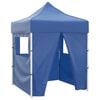 vidaXL Profi-Partyzelt Faltbar mit 4 Seitenw&auml;nden 2&times;2m Stahl Blau