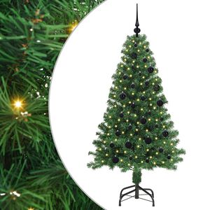 vidaXL K&uuml;nstlicher Weihnachtsbaum mit 150 LEDs mit St&auml;nder Gr&uuml;n 150 cm