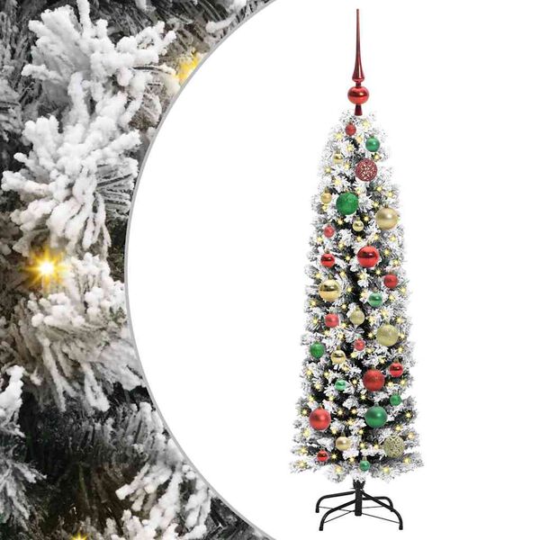vidaXL Künstlicher Weihnachtsbaum mit 150 LEDs mit Ständer Grün 120 cm