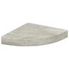 vidaXL Eck-Schweberegale 4 Stk. Betongrau 25x25x3,8 cm MDF