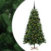 vidaXL K&uuml;nstlicher Weihnachtsbaum mit Weihnachtskugel 150 cm 150 LEDs