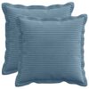 vidaXL Kissenbezug 2 stk. HOUTEN Blau 35 x 35 cm Cord