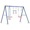 vidaXL Outdoor Schaukelset Mehrfarbig Stahl und PE