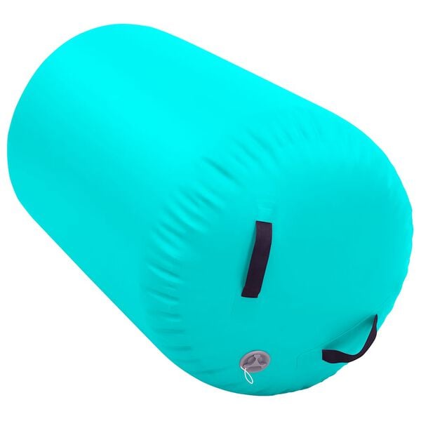 vidaXL Aufblasbare Gymnastik-Rolle mit Pumpe 100x60 cm PVC Grün