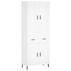 vidaXL Highboard Wei&szlig; 69,5x34x180 cm Holzwerkstoff