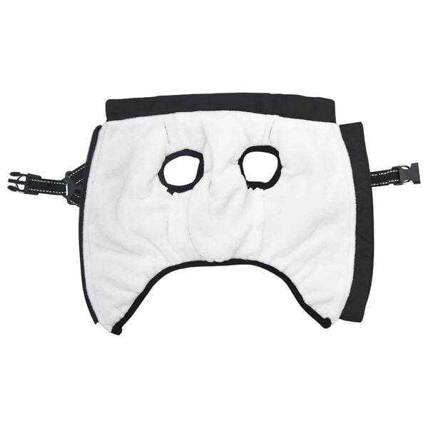 vidaXL Hundemantel Schwarz L40 Fleece und Polyester