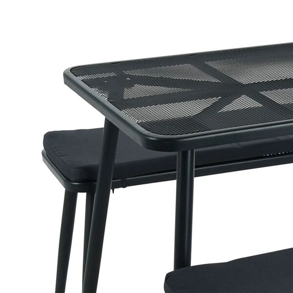 ProGarden Gartenm&ouml;bel-Set Dunkelgrau