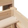 vidaXL Massivholzbett ohne Matratze 135x190 cm Kiefernholz
