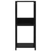 vidaXL Kleines Bücherregal Schwarz 33,5x39,6x79,7 cm Holzwerkstoff