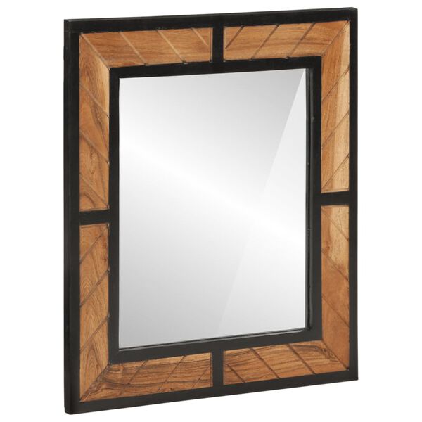 vidaXL 2-tlg. Badm&ouml;bel-Set Eisen und Massivholz Akazie