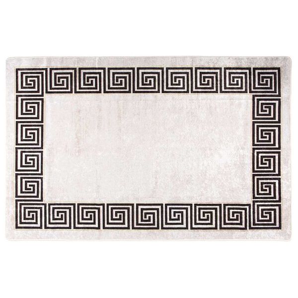 vidaXL Teppich Waschbar 160x230 cm Hellbeige