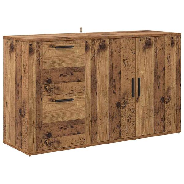 vidaXL mit Schubladen Altholz 100 x 33 x 59,5 cm Holzwerkstoff