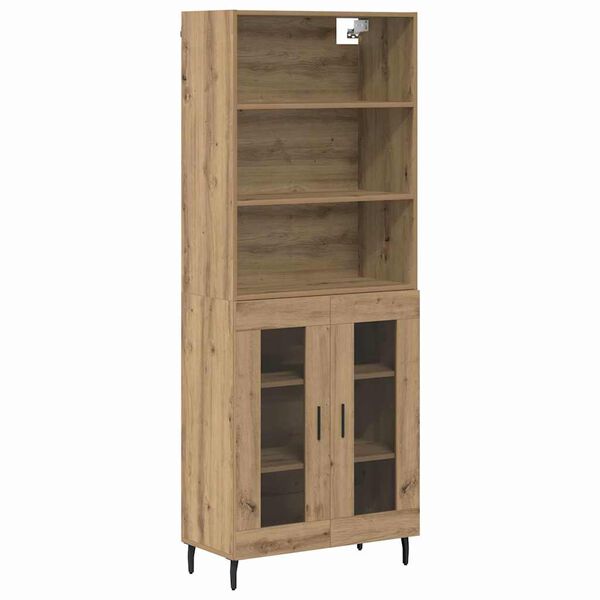 vidaXL Highboard Artisan-Eiche 69,5 x 34 x 180 cm