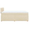 vidaXL Boxspringbett mit Matratze Creme 120x190 cm Stoff