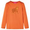 vidaXL Kinder-Langarmshirt Dunkelorange 92