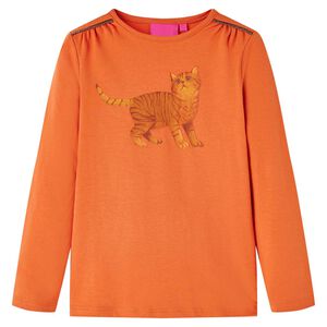 vidaXL Kinder-Langarmshirt Dunkelorange 92