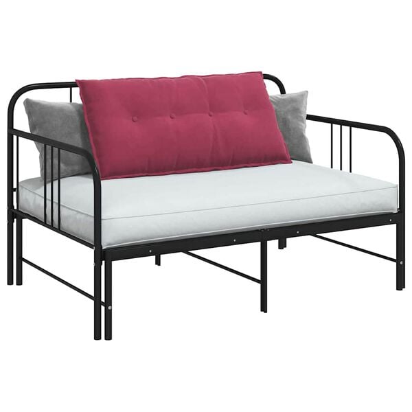 vidaXL R&uuml;ckenkissen Weinrot 100 x 50 cm Cordstoff