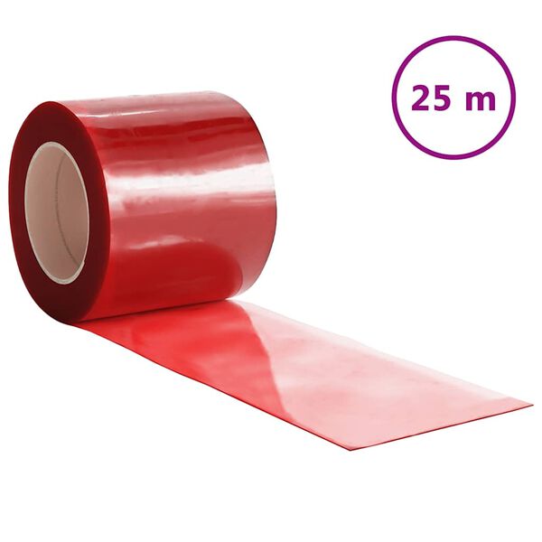 vidaXL T&uuml;rvorhang Rot 200x1,6 mm 25 m PVC