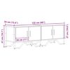 vidaXL TV-Schrank R&auml;uchereiche 122x34x41 cm Holzwerkstoff