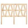 vidaXL Bett-Kopfteil 126x4x100 cm Massivholz Kiefer