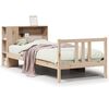 vidaXL B&uuml;cherregalbett ohne Matratze 75x190 cm Massivholz Kiefer