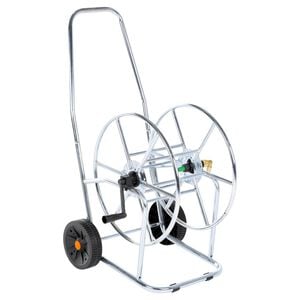 vidaXL Schlauchwagen f&uuml;r 80 m 3/4" Schlauch Stahl
