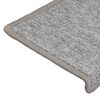 vidaXL Stufenmatten 30 Stk. 65x21x4 cm Hellgrau Rechteckiger Rand