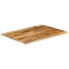 vidaXL Tischplatte 100x80x2,5 cm Baumkante Massivholz Raues Mangoholz
