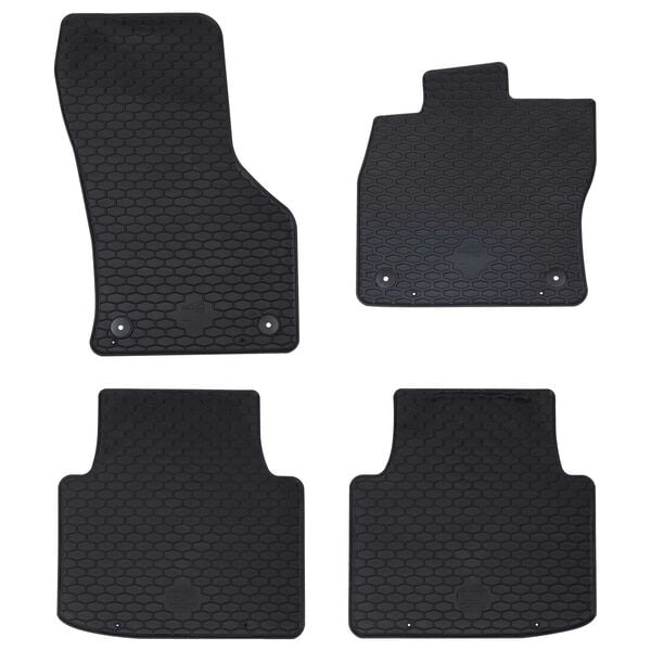 vidaXL Autofu&szlig;matte 4 pcs Schwarz geeignet f&uuml;r VW Arteon 2017- 4D Aft