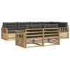 vidaXL Outdoor-Sofagarnitur 7 pcs Wei&szlig; und Anthrazit Polyester