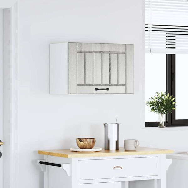 vidaXL K&uuml;chen-H&auml;ngeschrank Lucca Grau Sonoma Holzwerkstoff