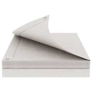 vidaXL Plane mit &Ouml;sen Wei&szlig; 2 x 3 m 260 gsm PE