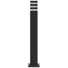 vidaXL Wegeleuchten 3 Stk. Schwarz 80 cm Aluminium
