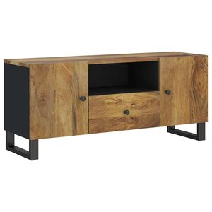 vidaXL TV-Schrank 105x33,5x46 cm Massivholz Mango & Holzwerkstoff