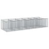 vidaXL Gabionen-Hochbeet 2 pcs Silber