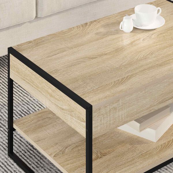 vidaXL Couchtisch Sonoma 80 x 50 x 40 cm Holzwerkstoff