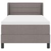 vidaXL Boxspringbett mit Matratze Taupe 200 x 80 cm Polyester